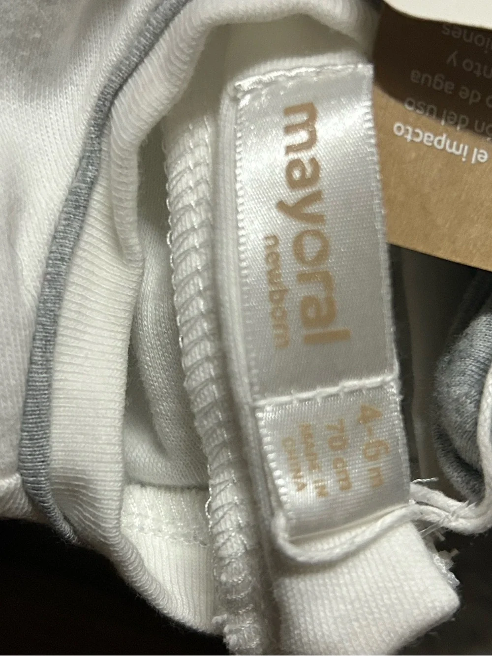 Mayoral baby girl Newborn grey footie sleeper  And Hat Set Outfit